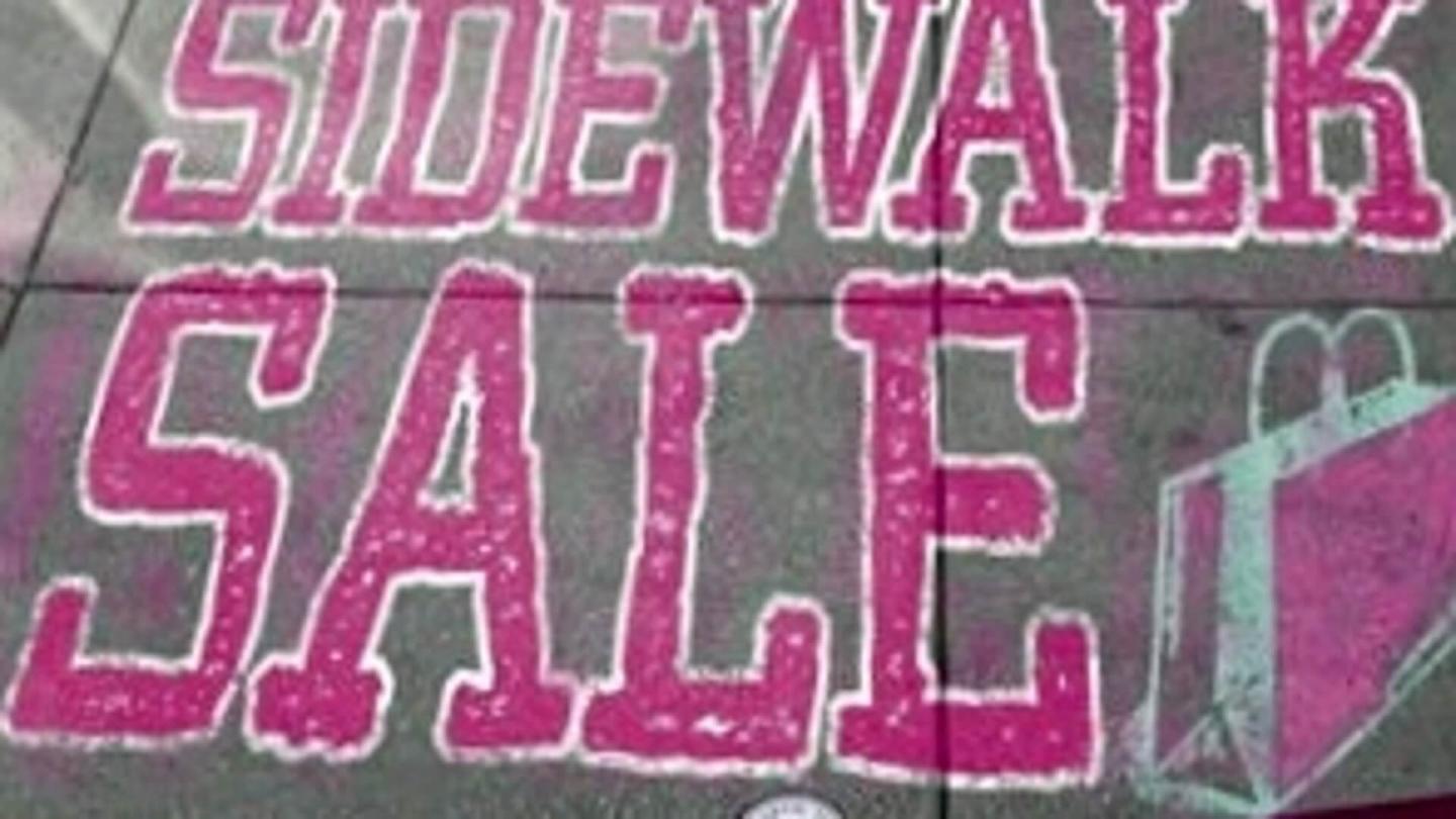 sidewalk sale