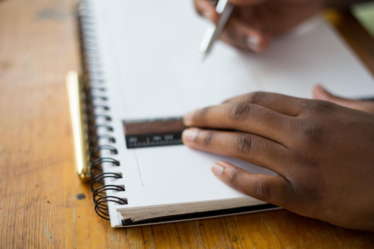 Student's hands