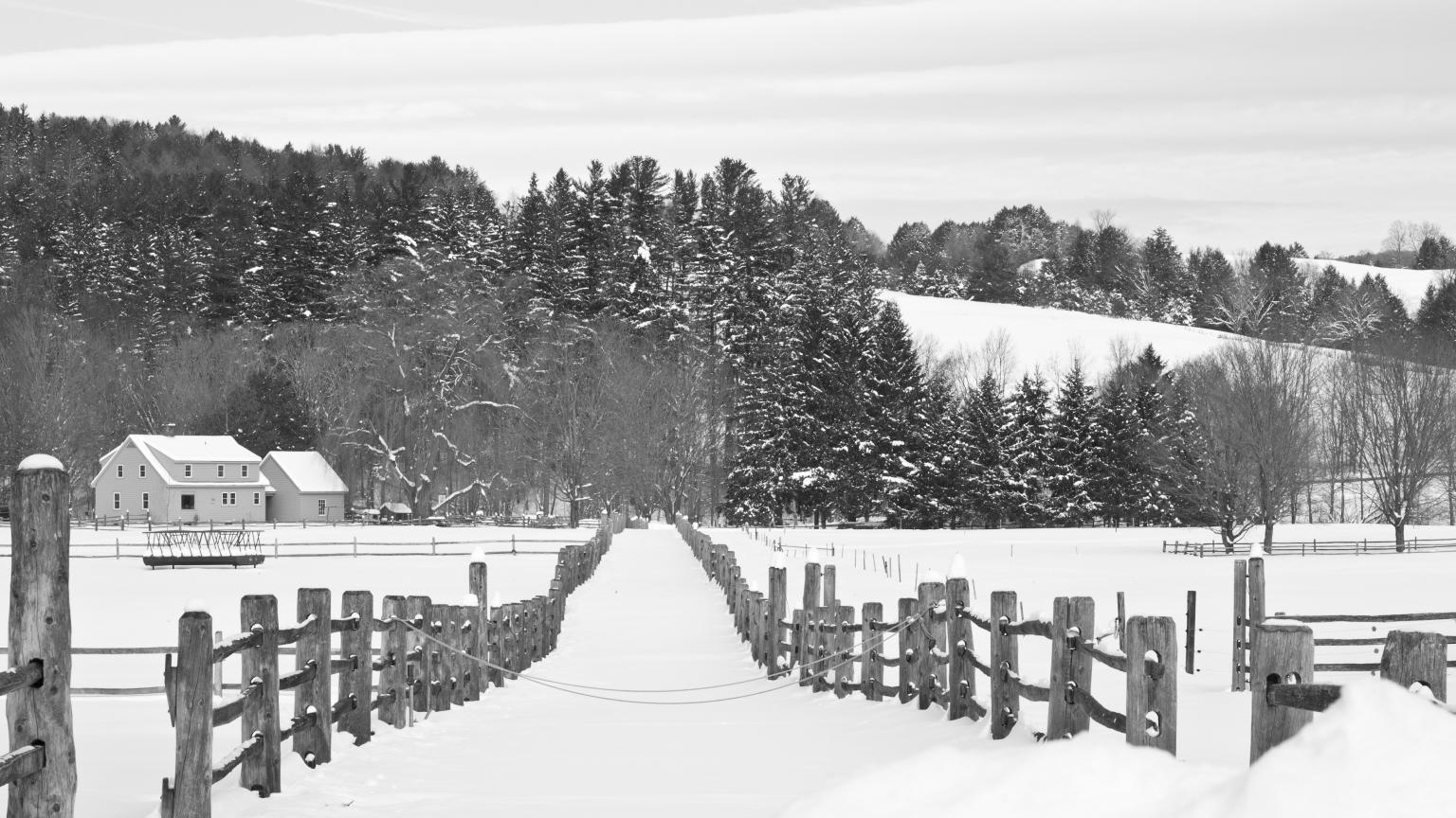 Billings Farm in Winter