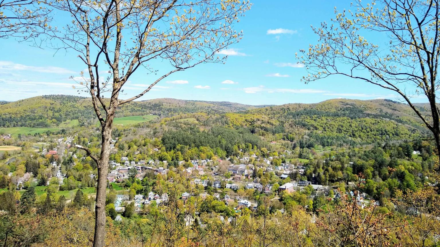 Mt Tom town views in Spring