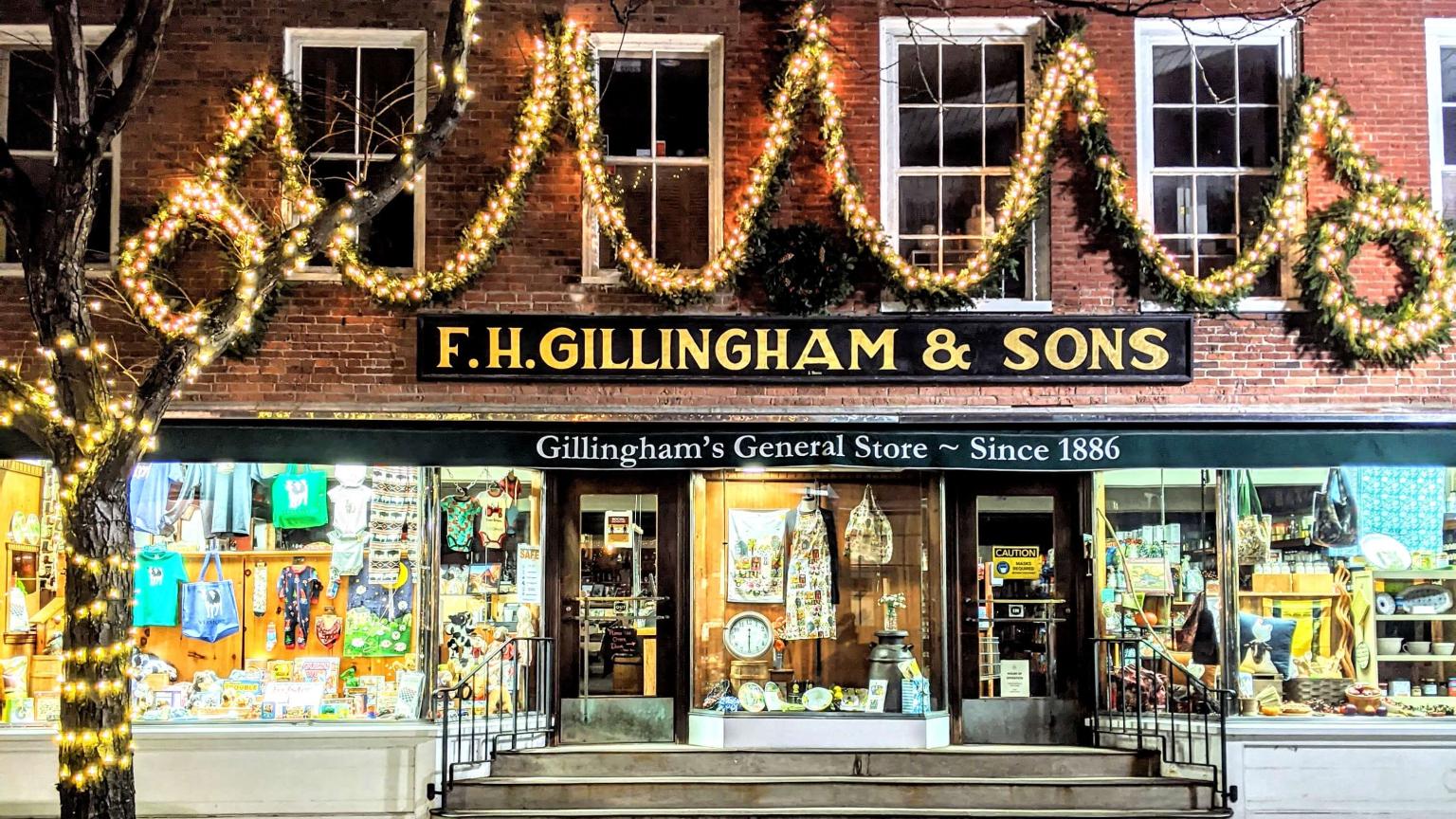Gillingham's decorated for the holidays