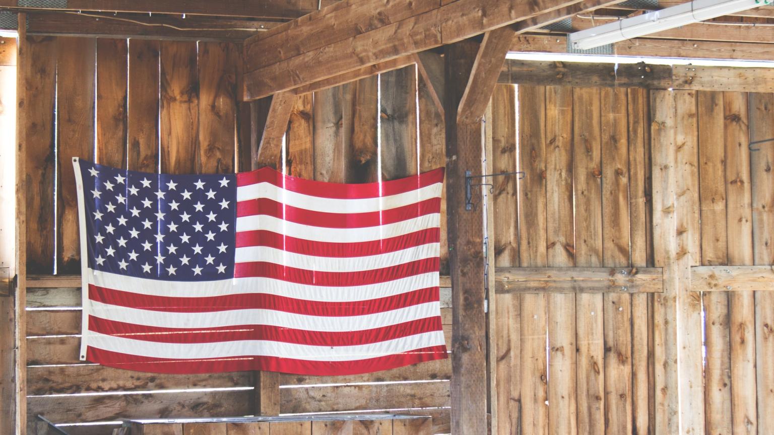 American Flag Barn