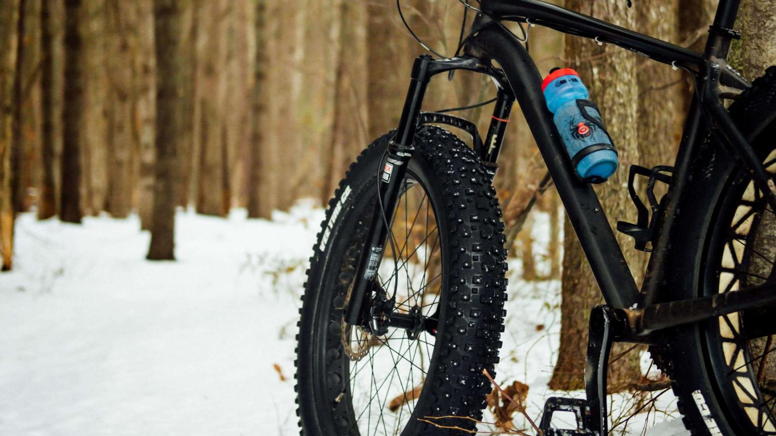 Fat Tire bicycle snow