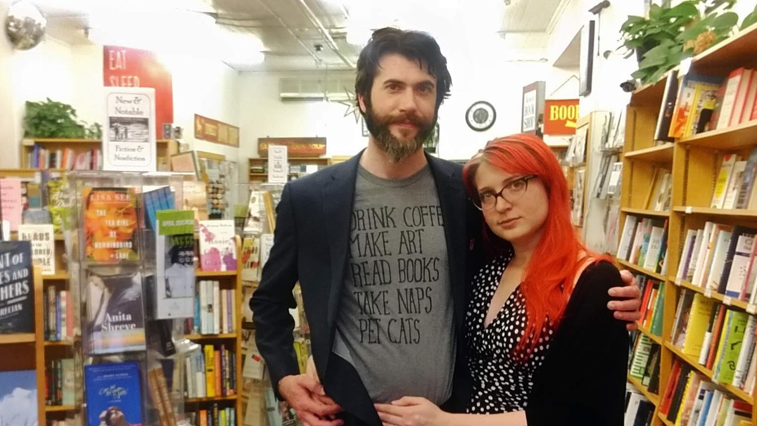 Kari Meutsch and Kristian Preylowski of the Yankee Bookshop