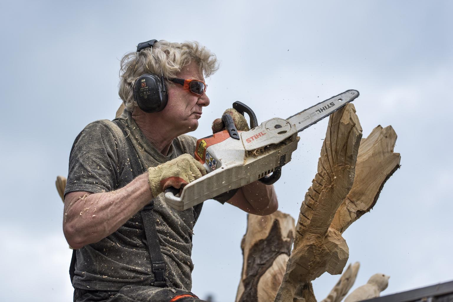 Chainsaw wood carving