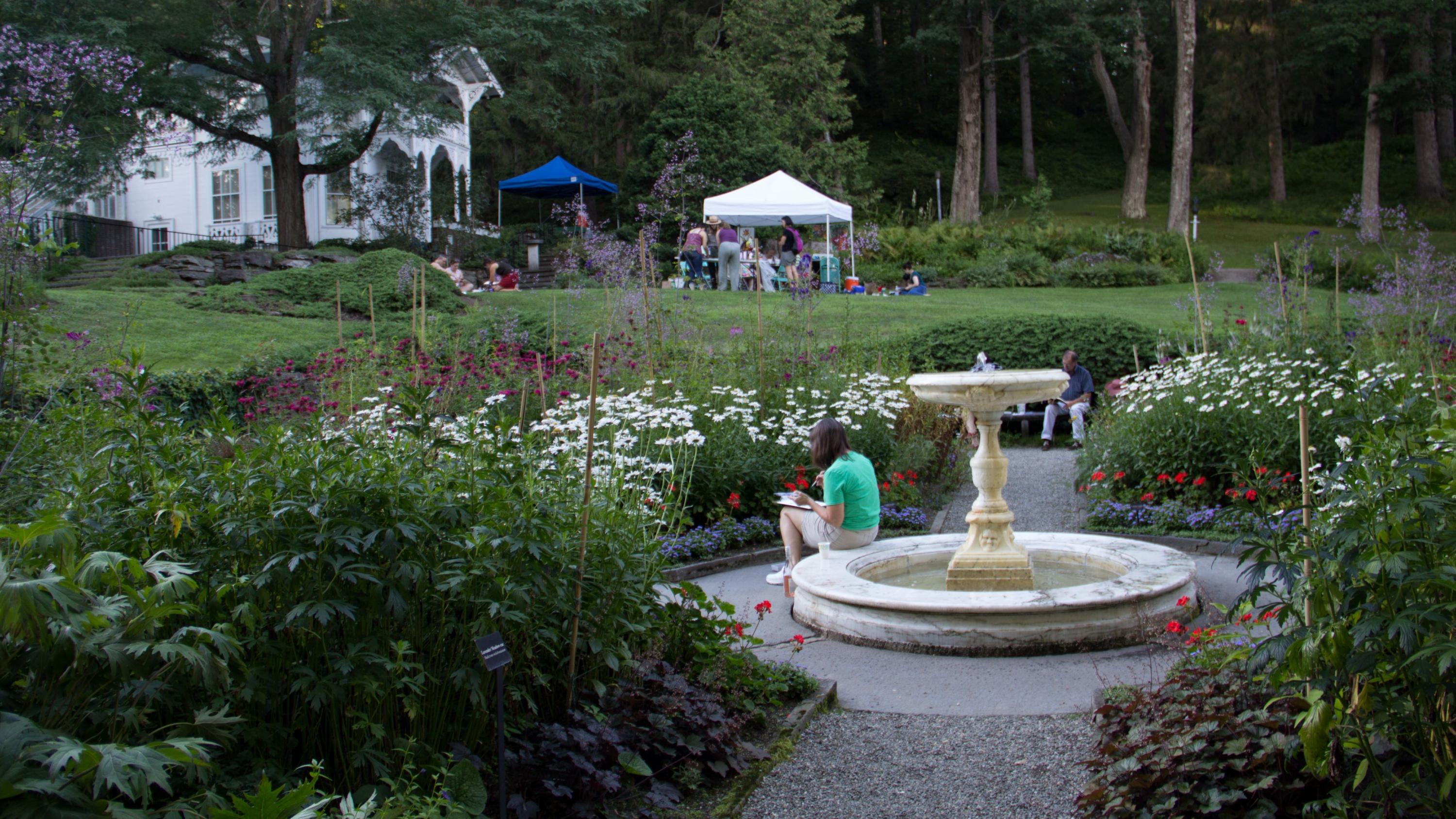 Sip and Paint: An Evening in the Mansion Gardens | Woodstock VT