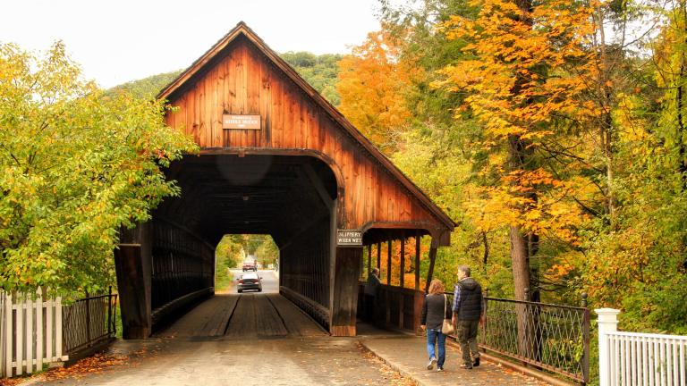Middle Covered Bridge fall foliage