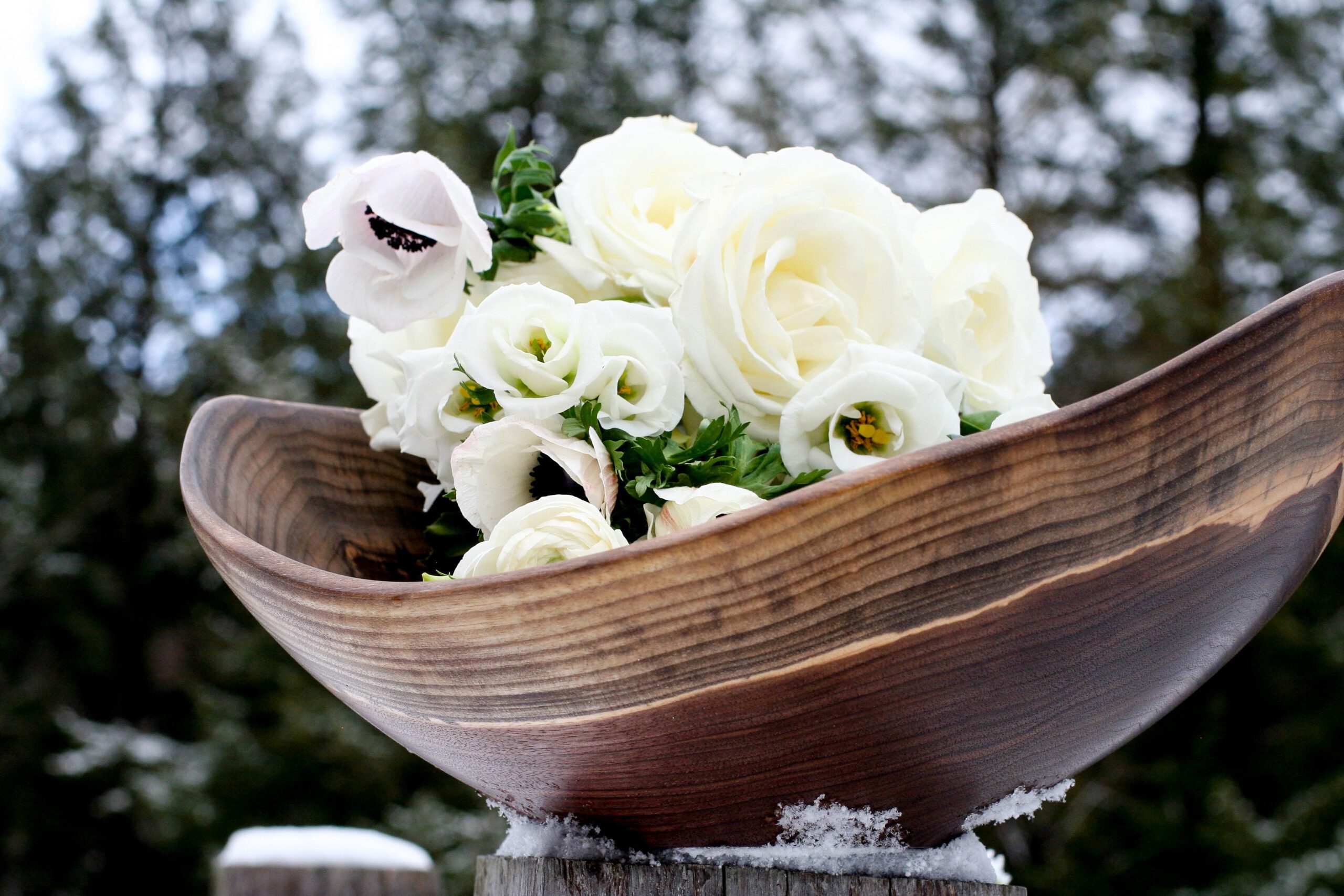 Andrew Pearce Black Walnut Live Edge Bowl
