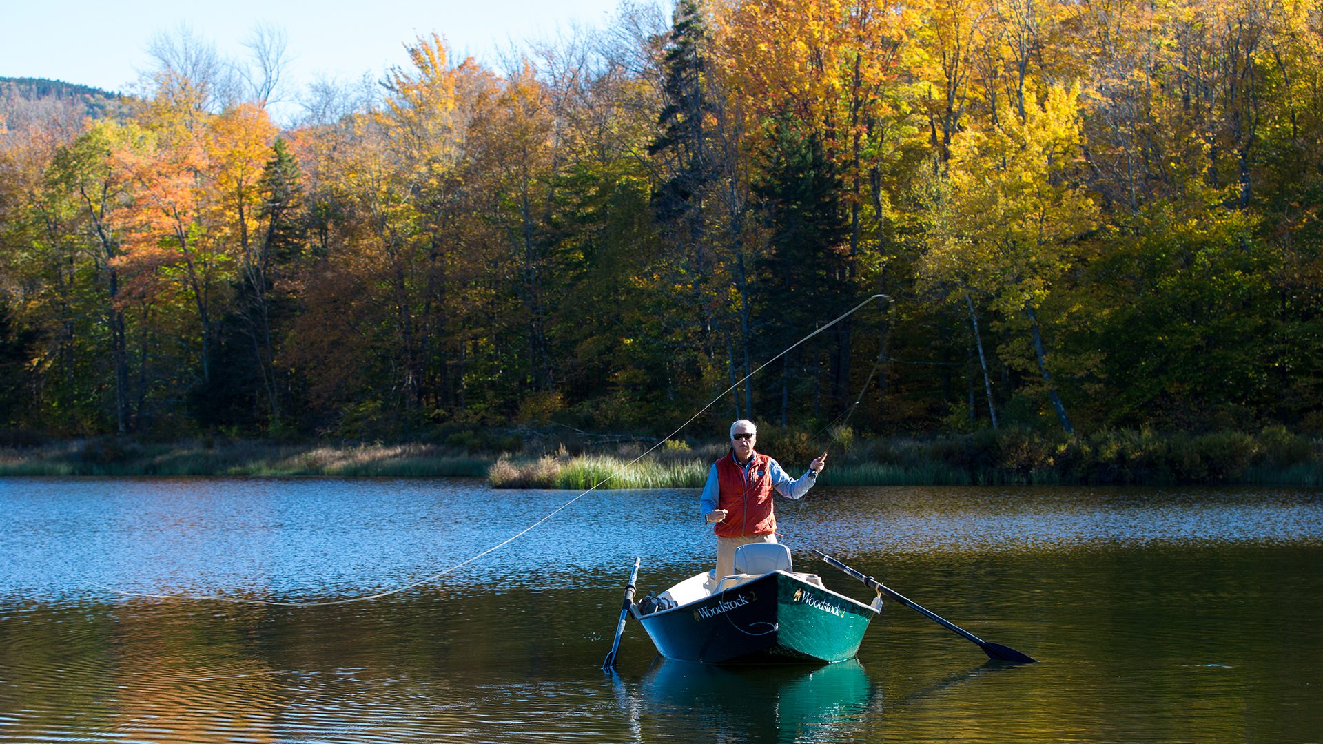 Fly fishing in Woodstock, Vermont