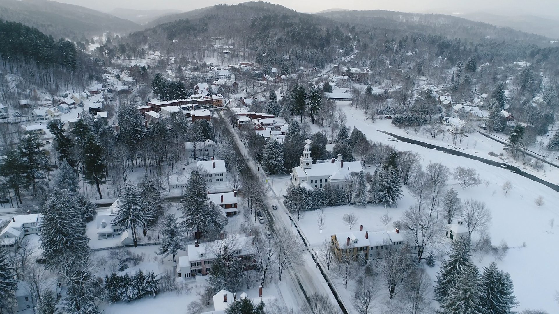 Winter in Woodstock Vermont
