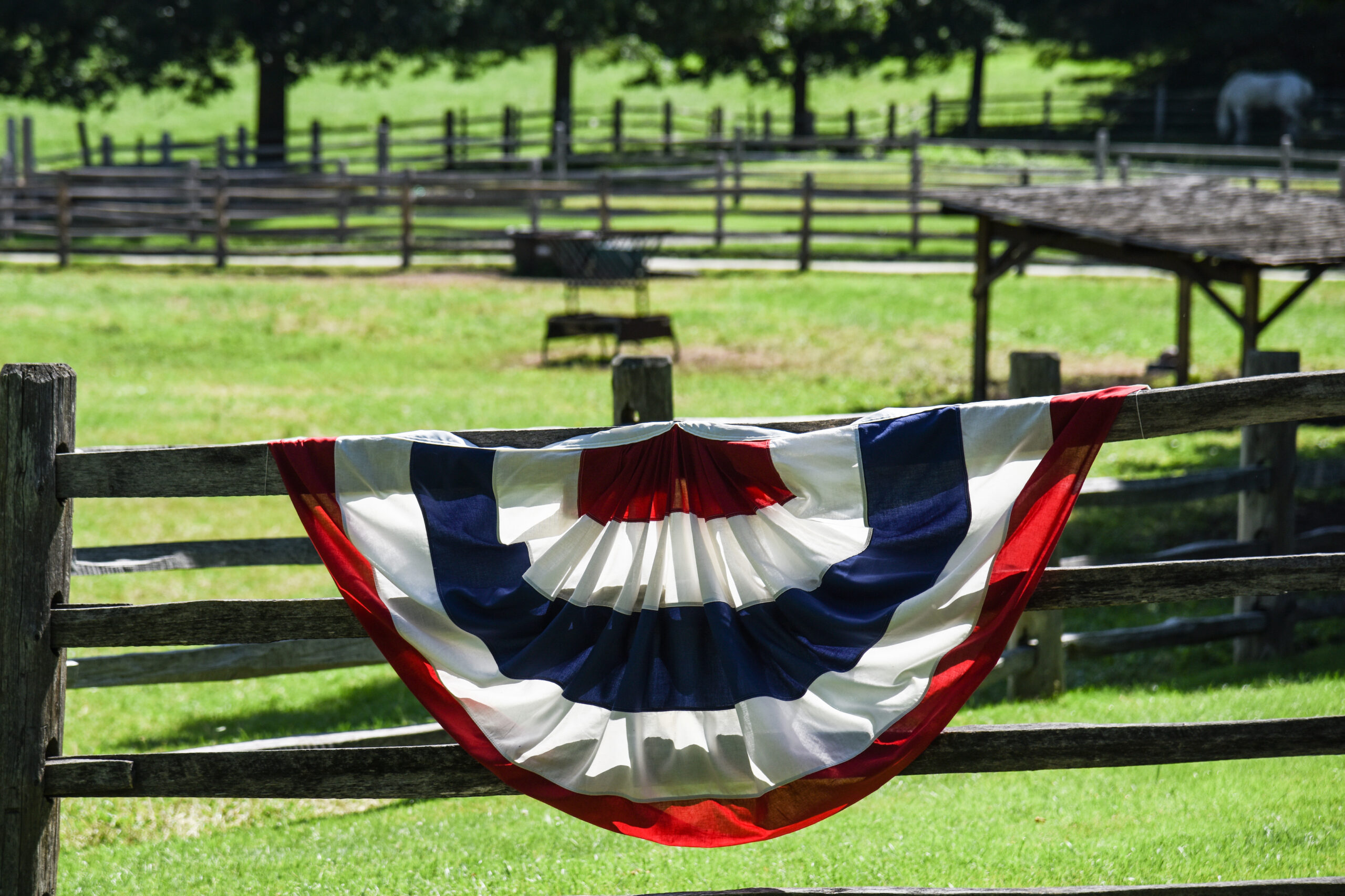 Flag, Billings Farm, Fourth of July, 4th