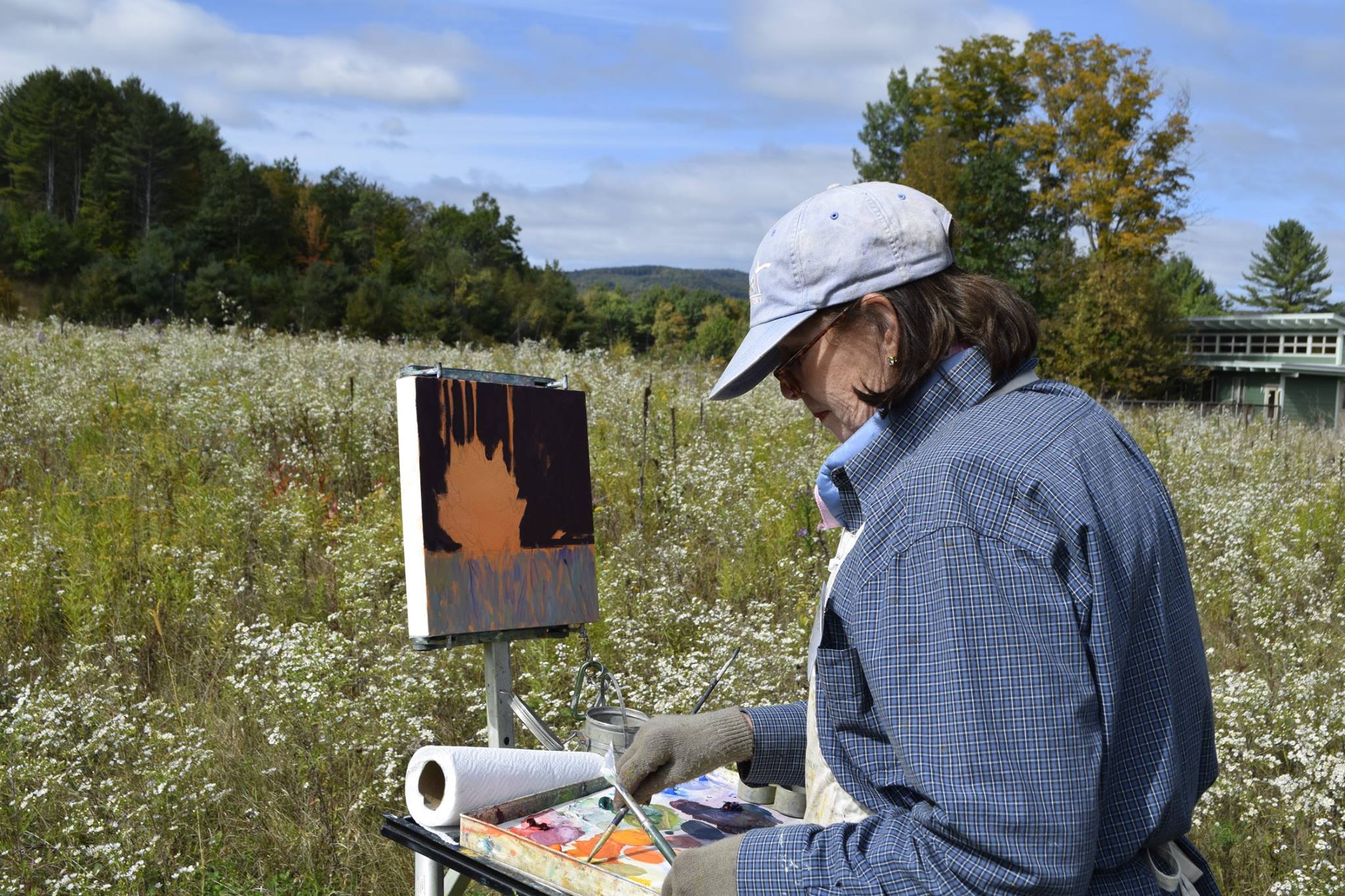 Art painting outdoors