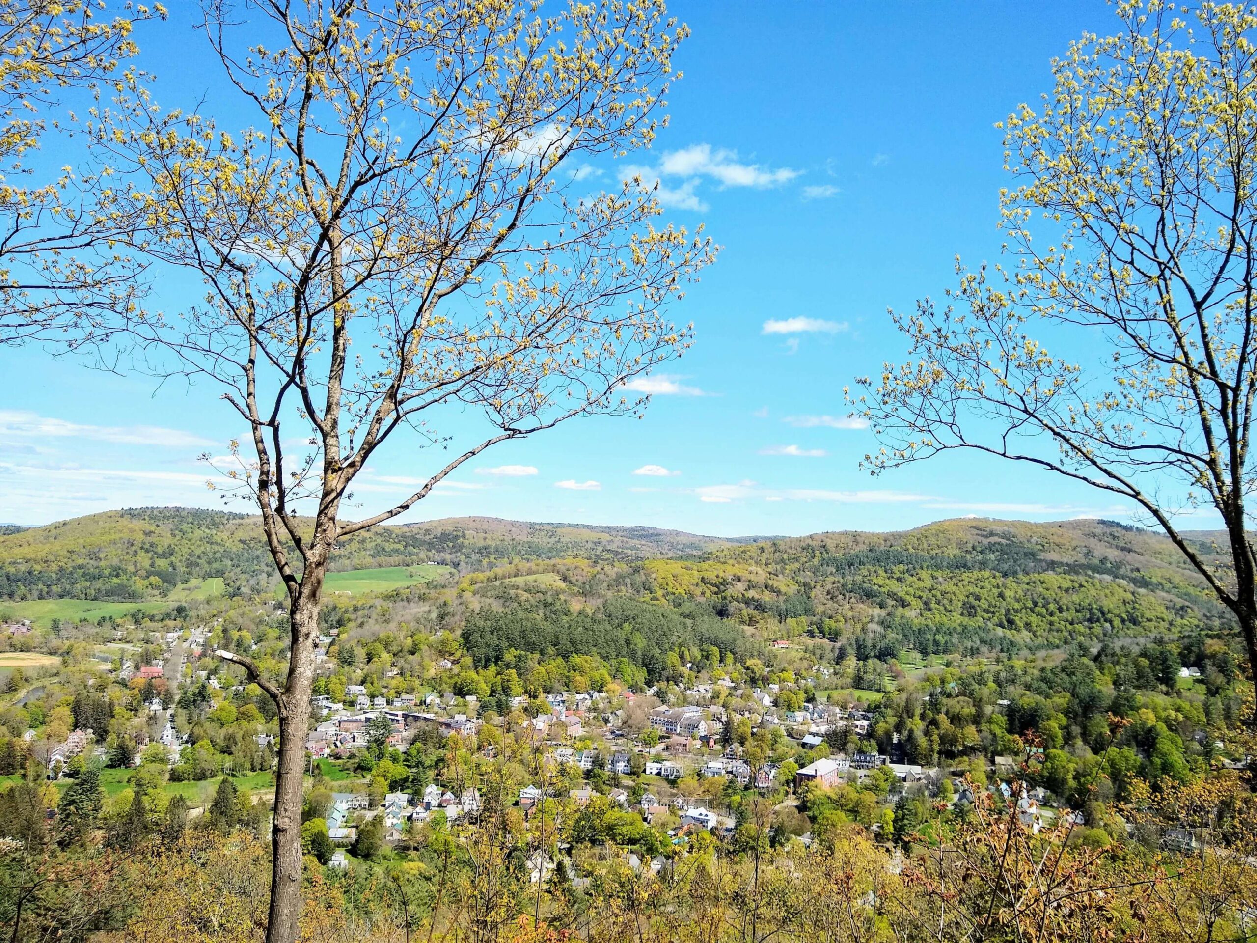 Mt Tom town views in Spring