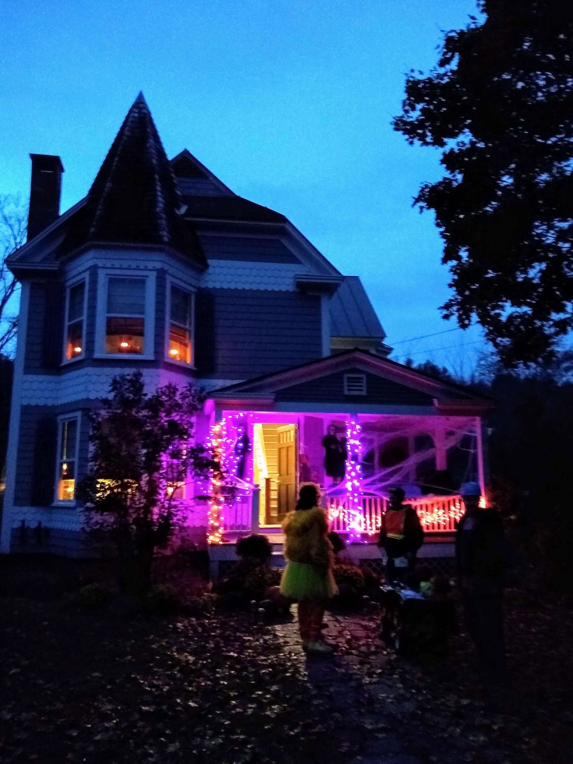 Trick or treating on High Street Halloween
