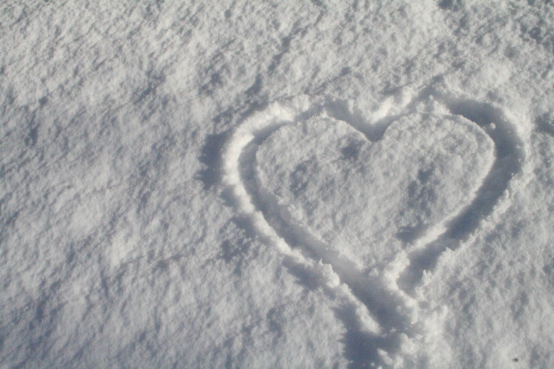 Heart in snow