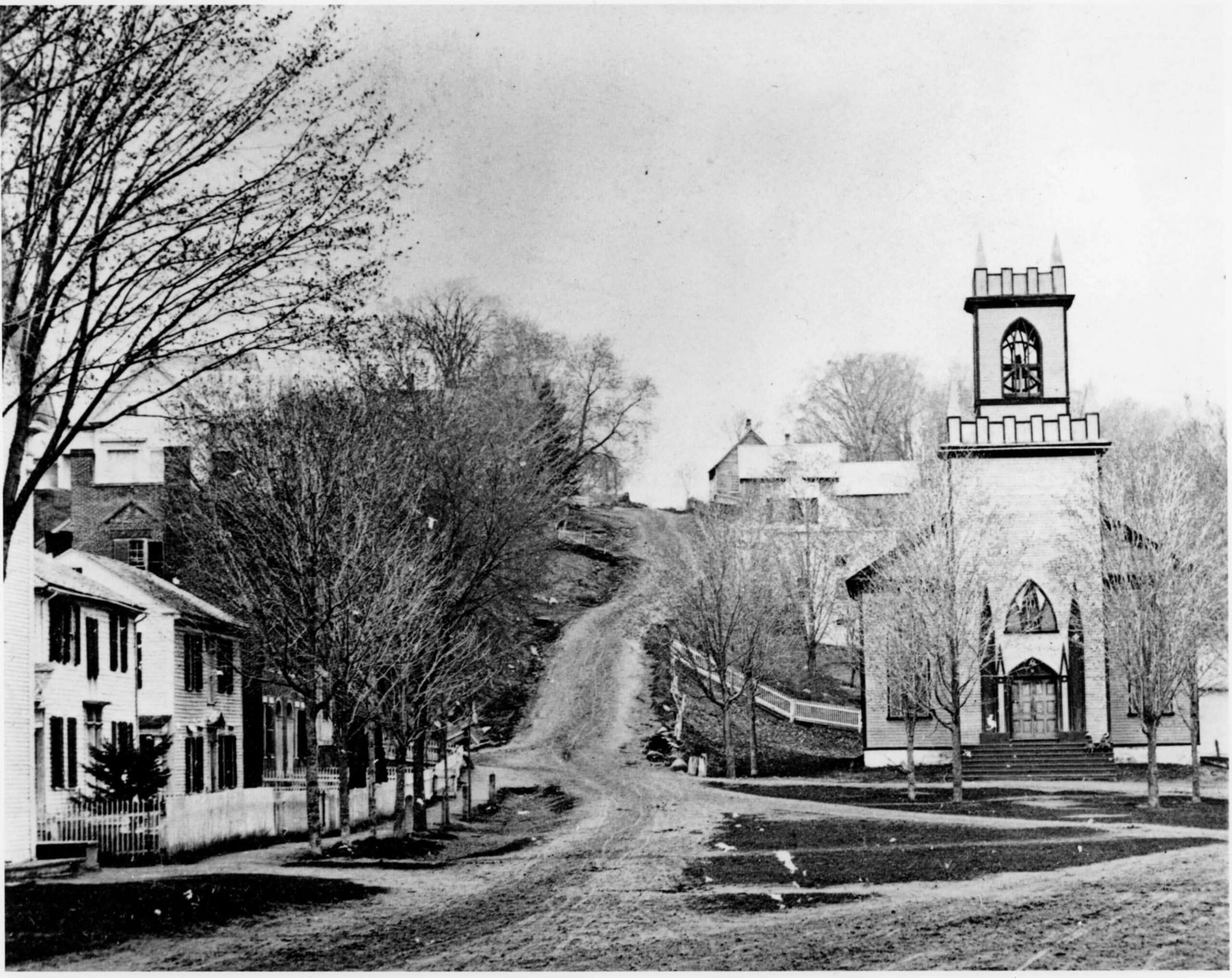 A glance up Prospect St and into the past