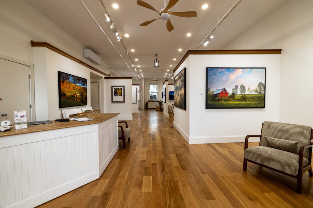 Focus - A Vermont Gallery, Woodstock, VT, view from the front door