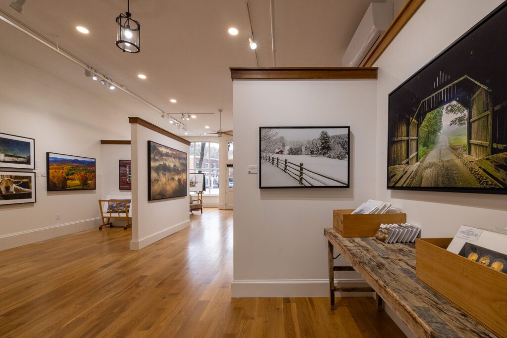 Focus - A Vermont Gallery, Woodstock, VT, interior looking toward the front