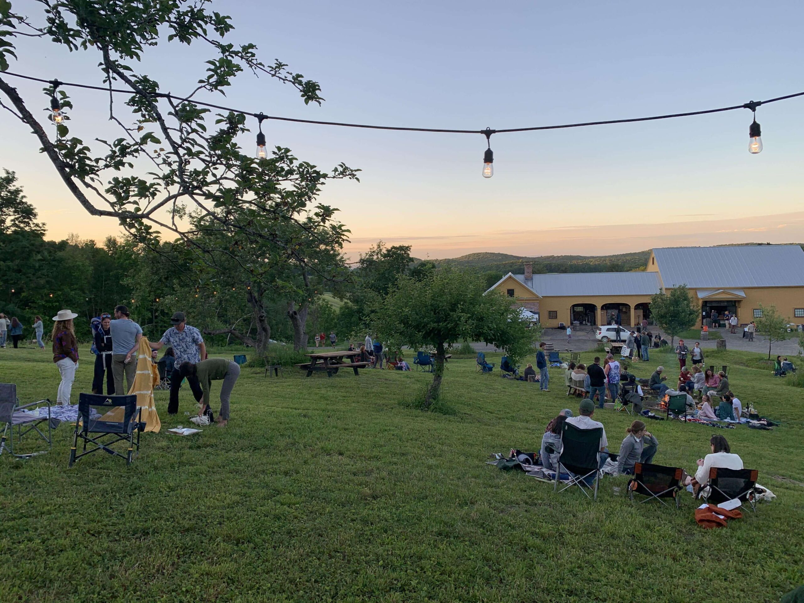 gathering at Fable Farm