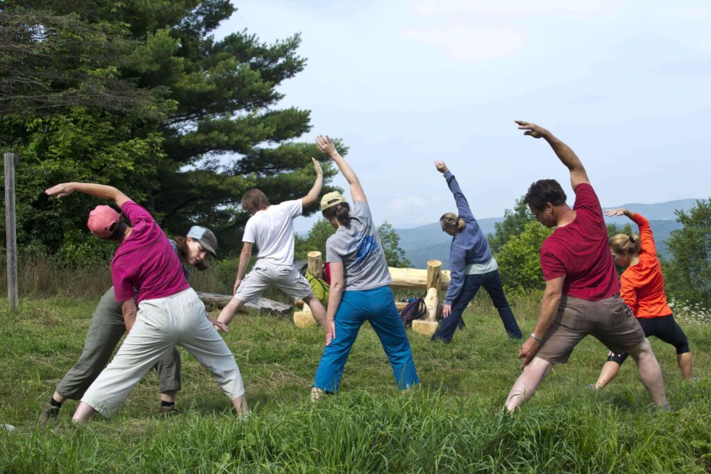 On a Yoga Hike