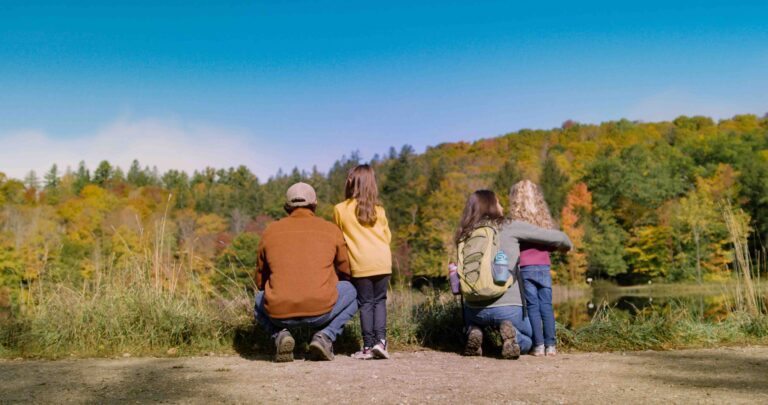 fall hike at the pogue