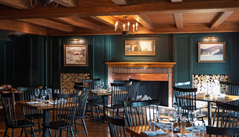 Richardson's Tavern Restaurant set with tables and chairs