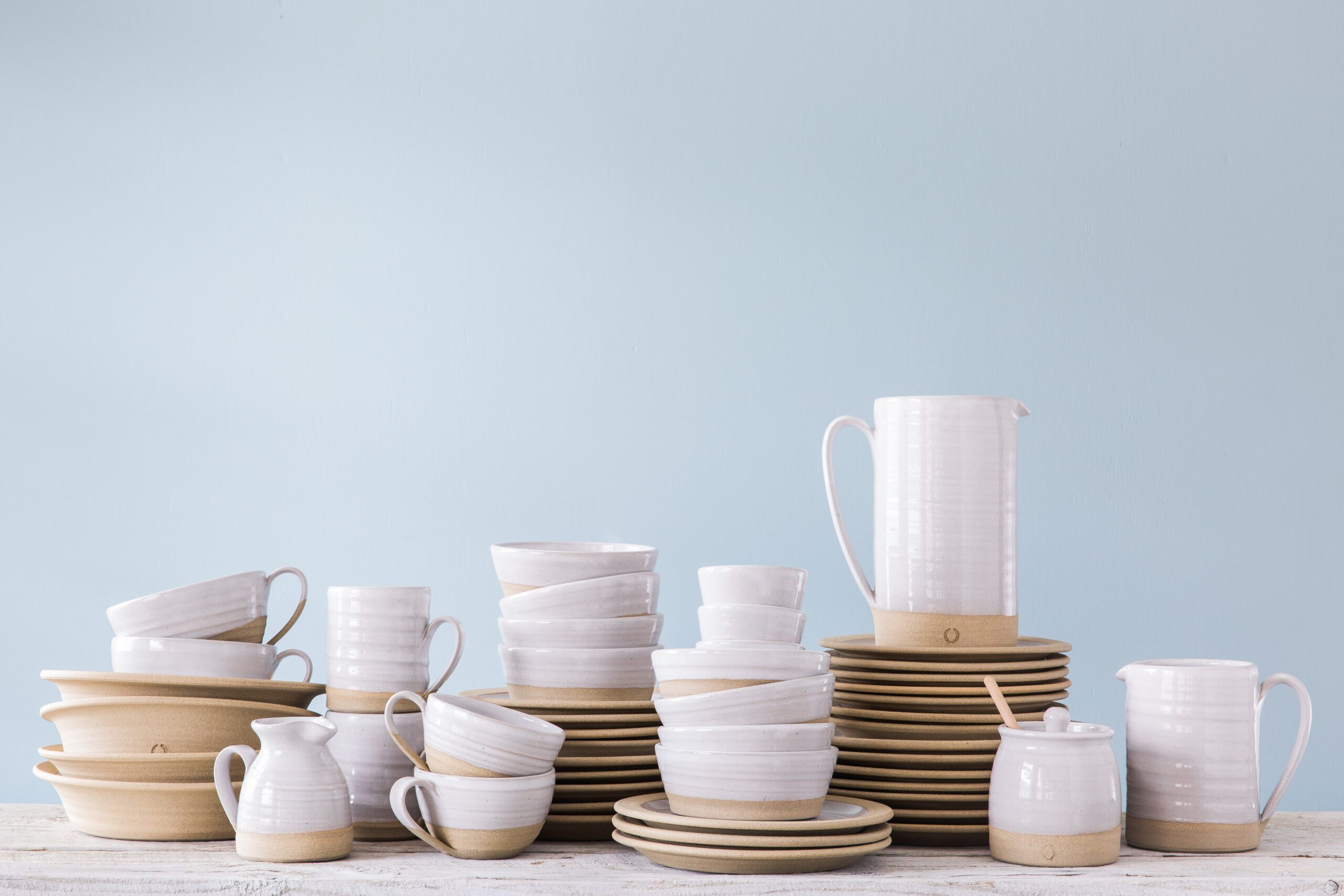 Some of the beautiful pottery created by James and Zoe.