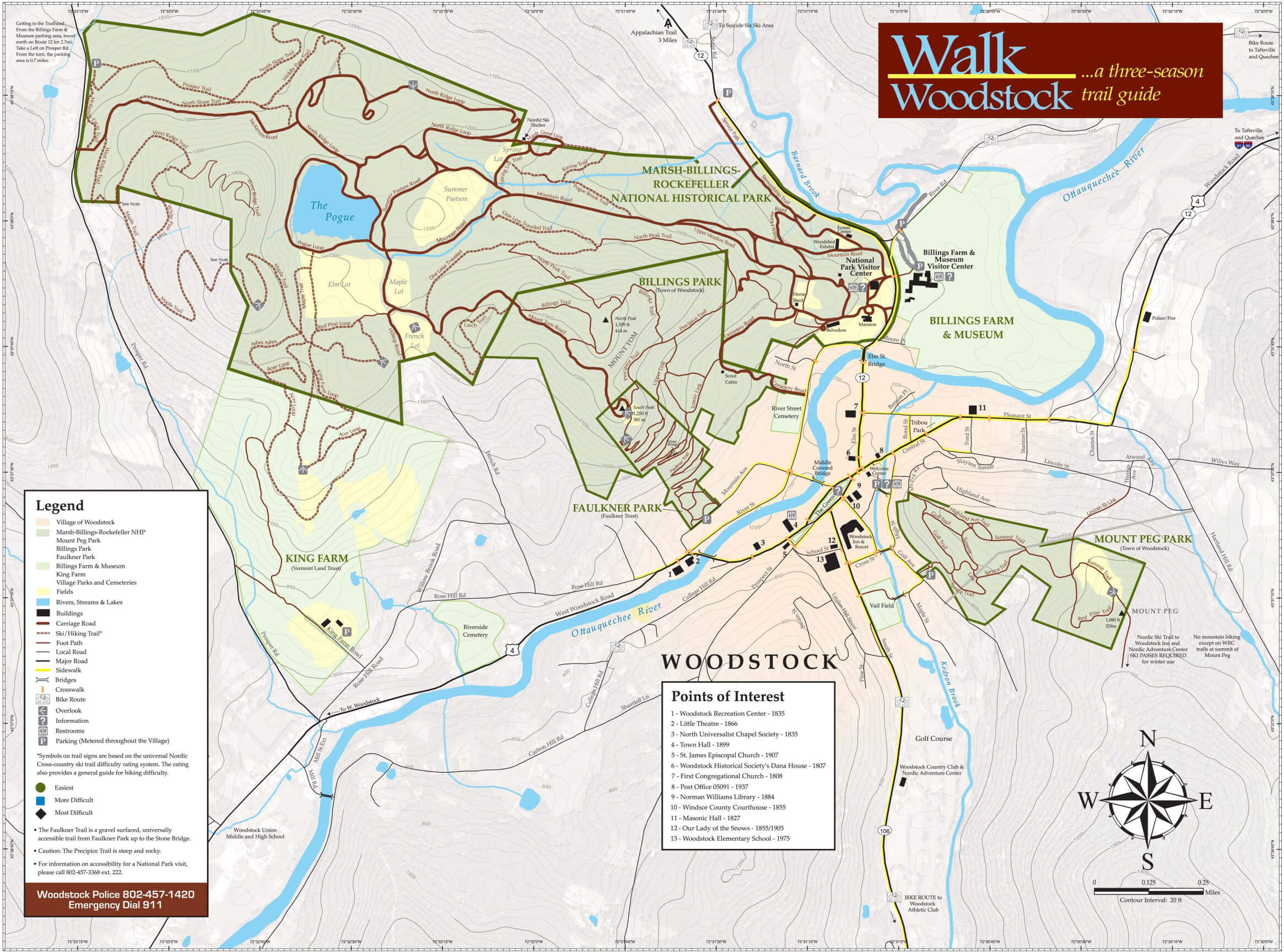 Walk Woodstock Map