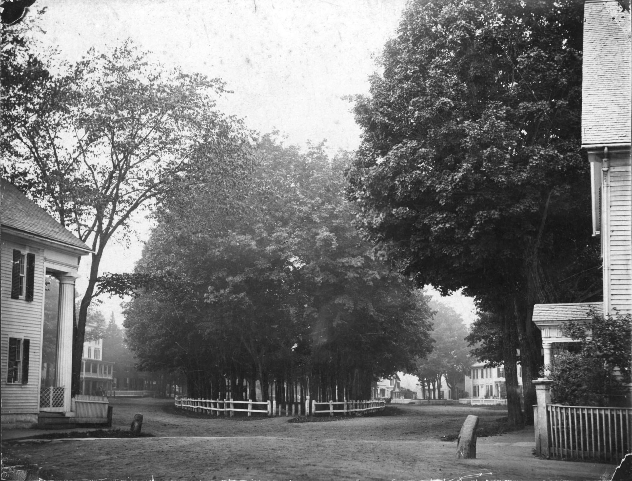Woodstock History Center photo of the Village Green