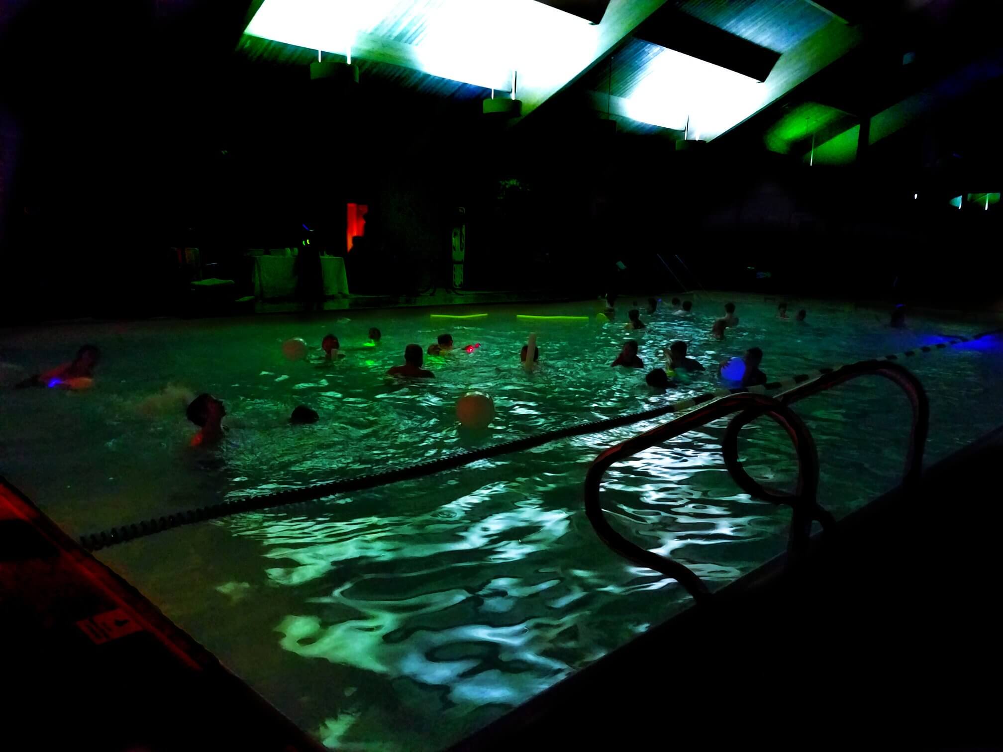 Glow swim at the Athletic Club