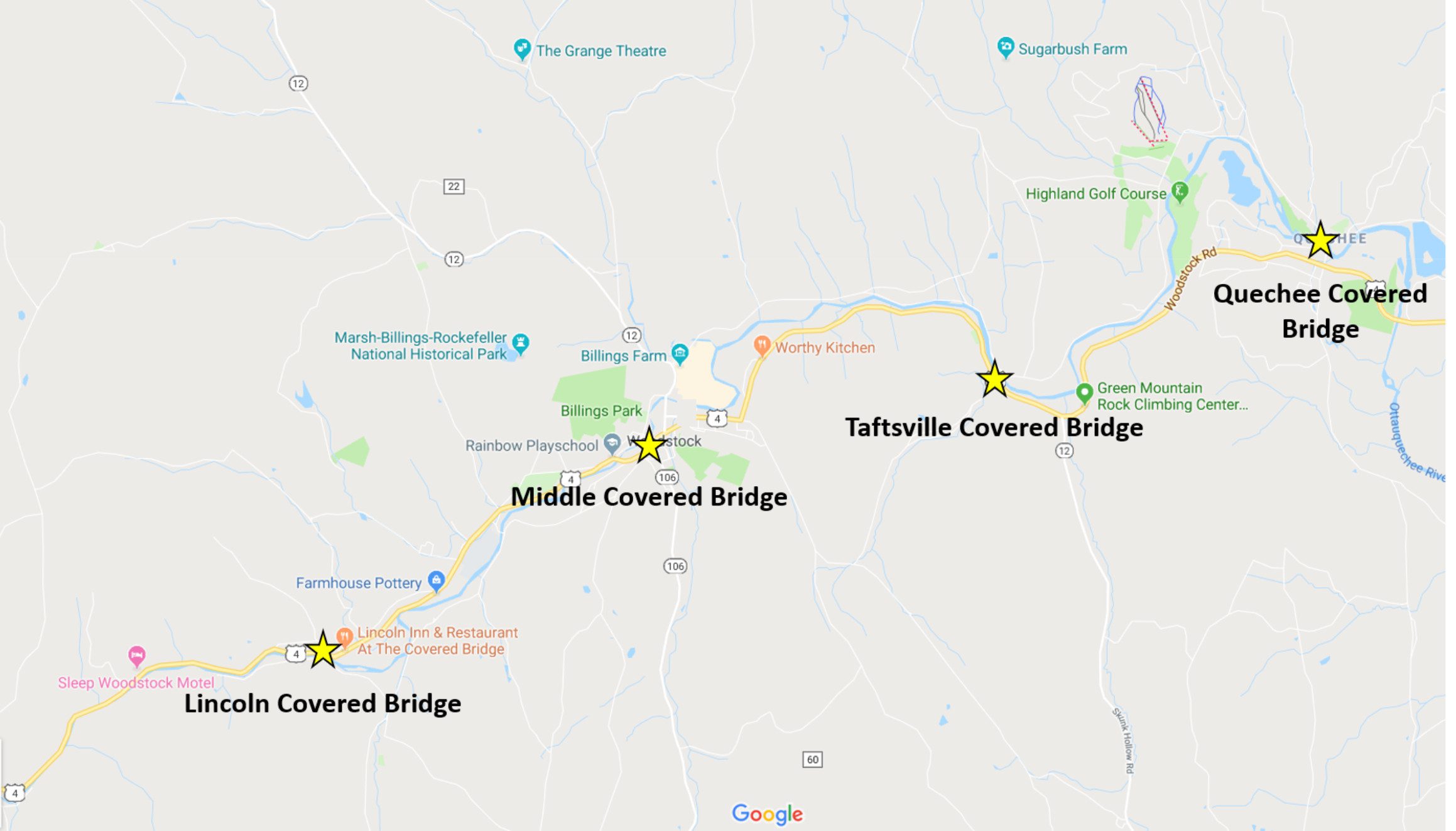 Covered Bridge Map