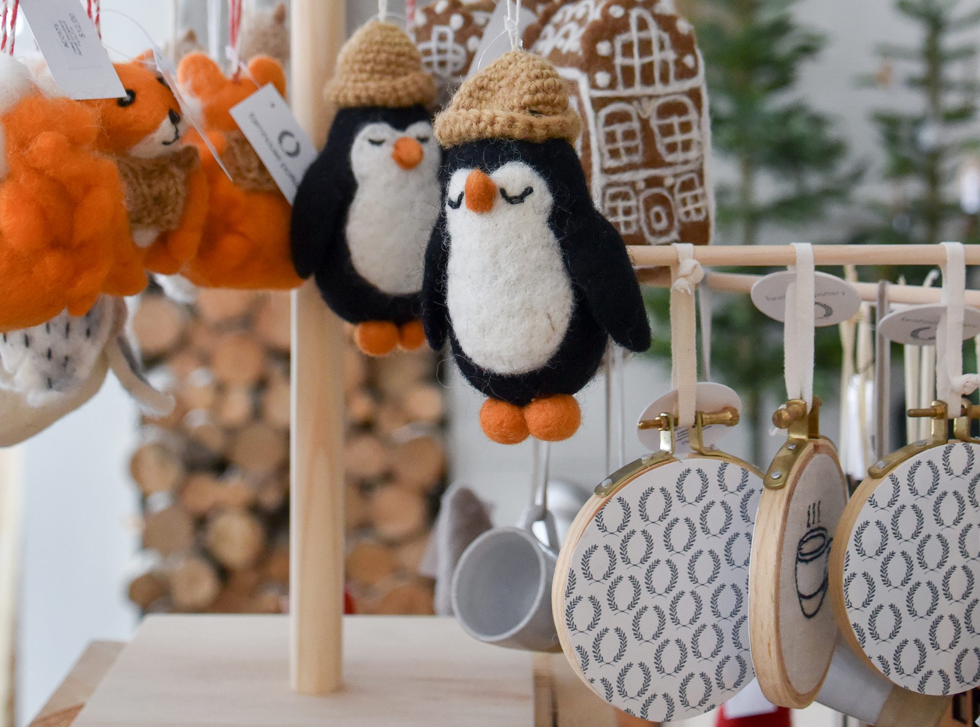Playful penguins at Farmhouse Pottery