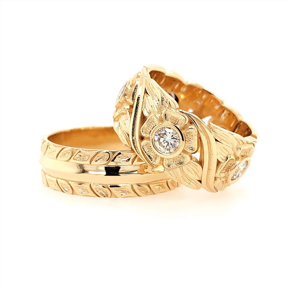 Custom wedding rings