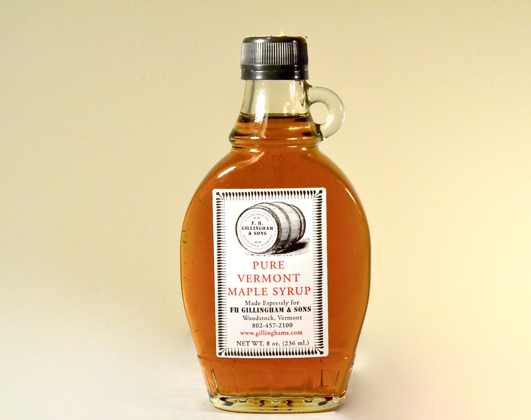 Gillingham Maple Syrup Med 8oz - Woodstock Vermont