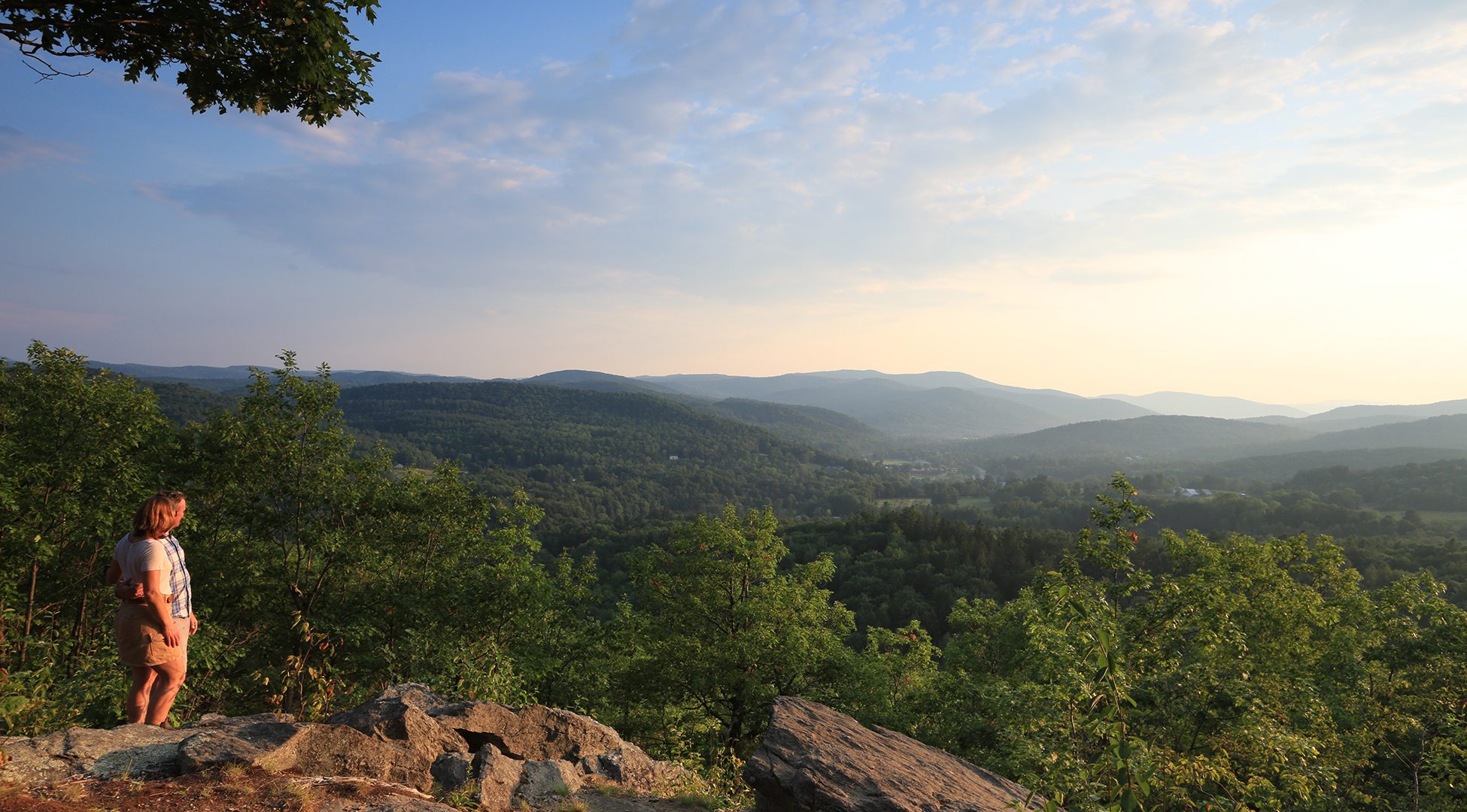 Hikers on Mount Tom