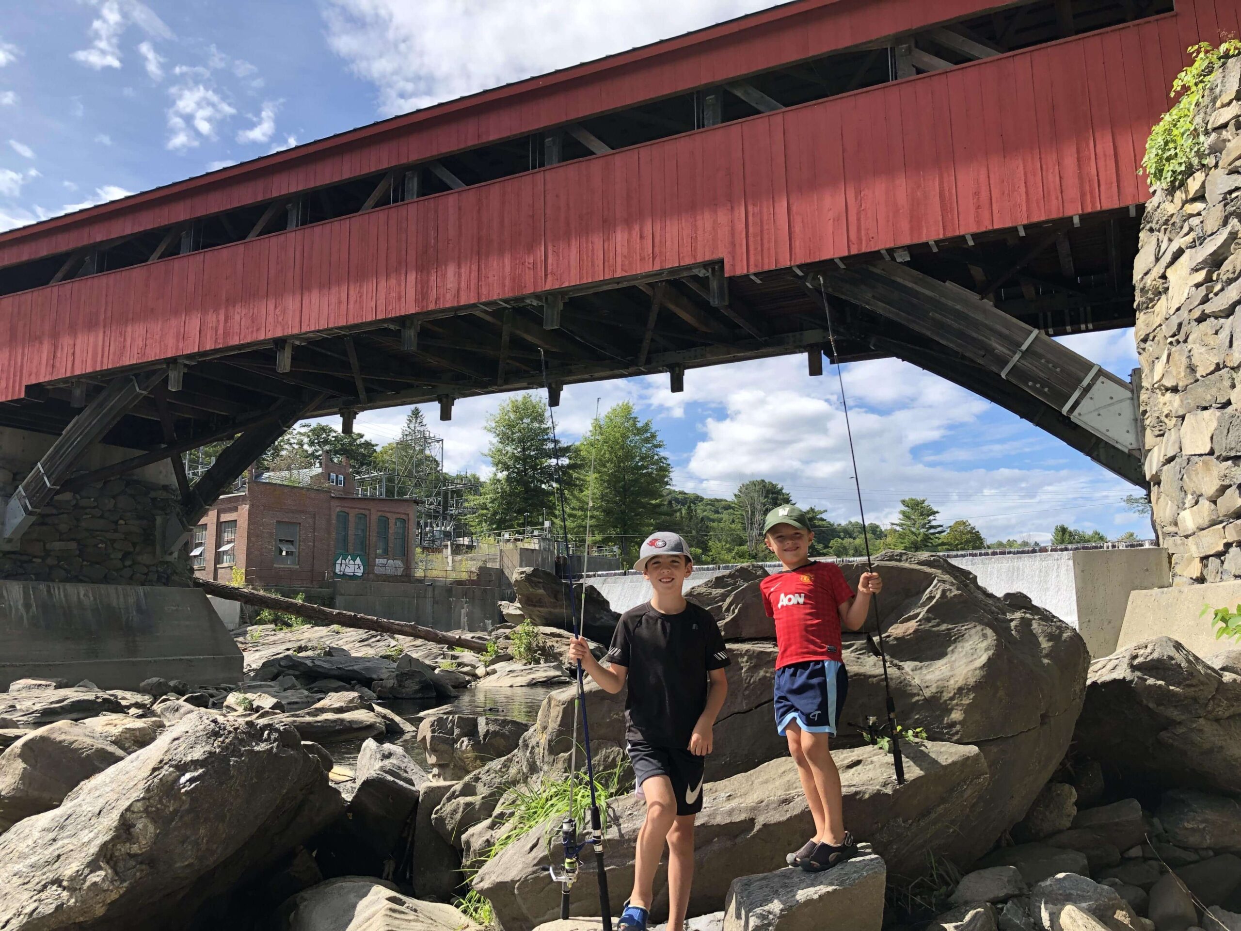 The Freyer sons fishing