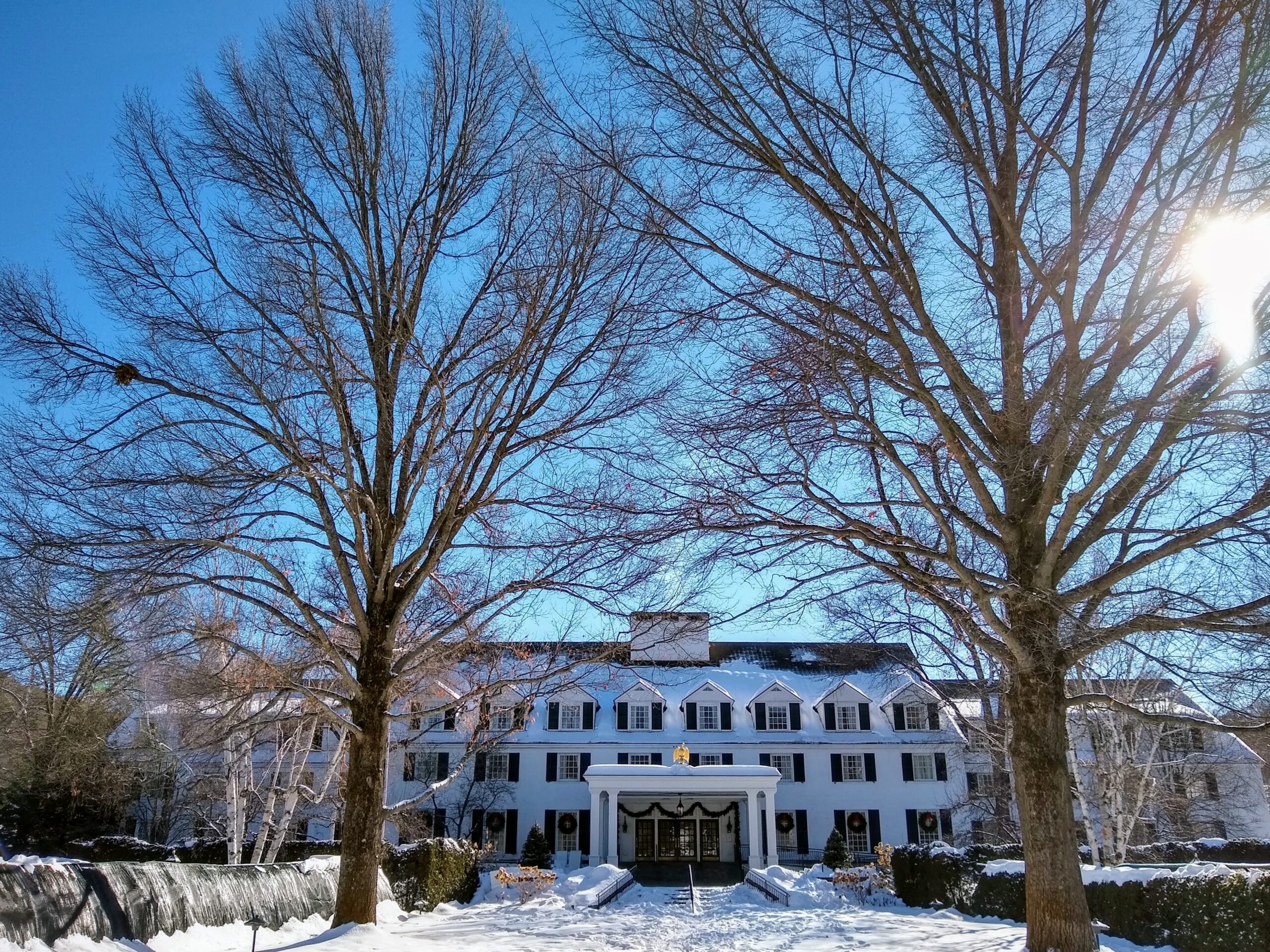 Woodstock Inn snowy