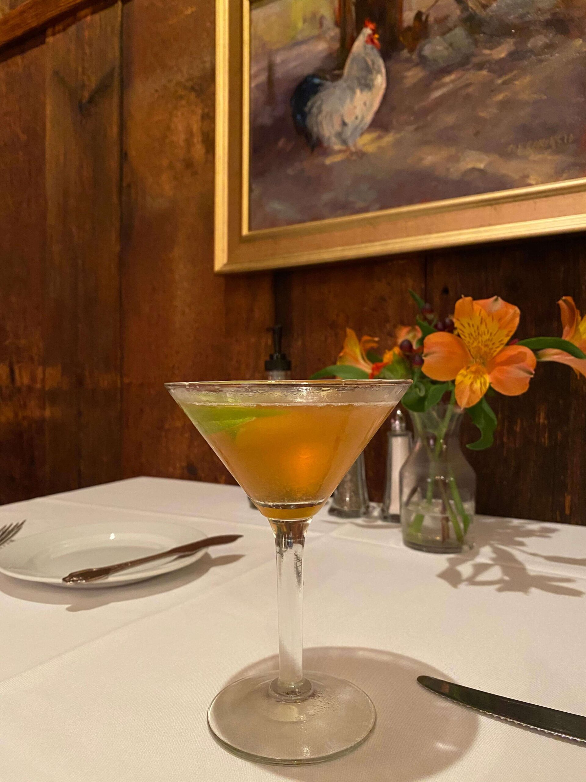 Autumn Drop prince and the pauper restaurant cocktail