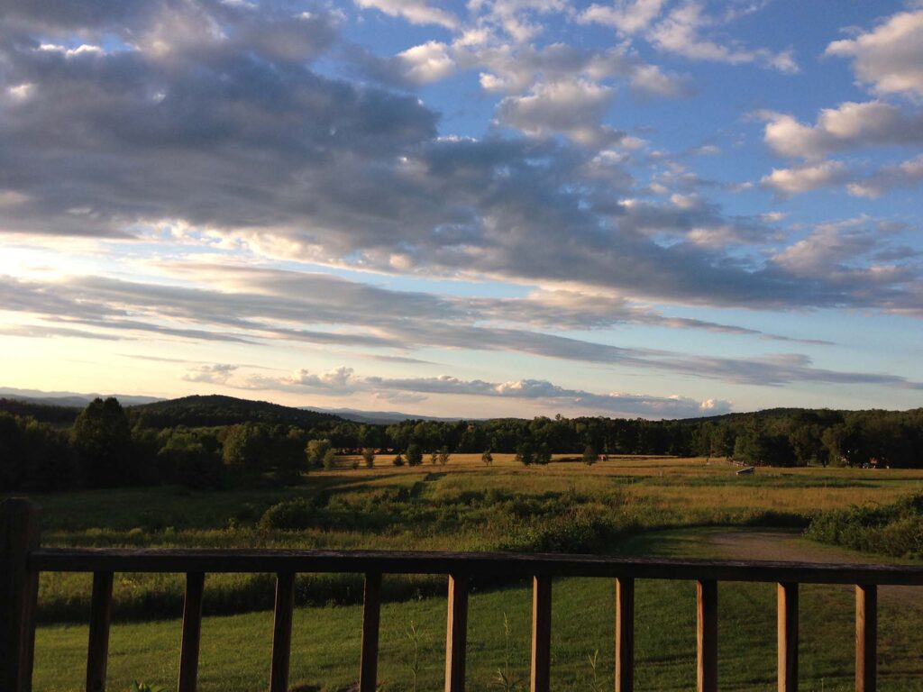 View north to Stowe and beyond