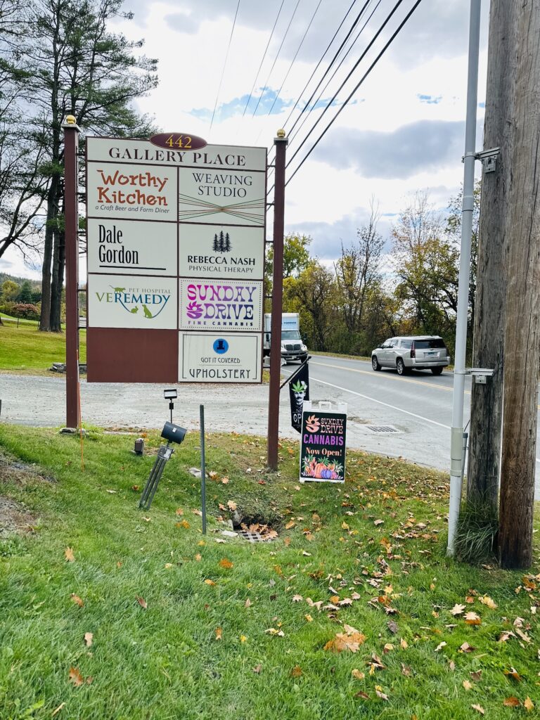 Route 4, on the West End of Woodstock