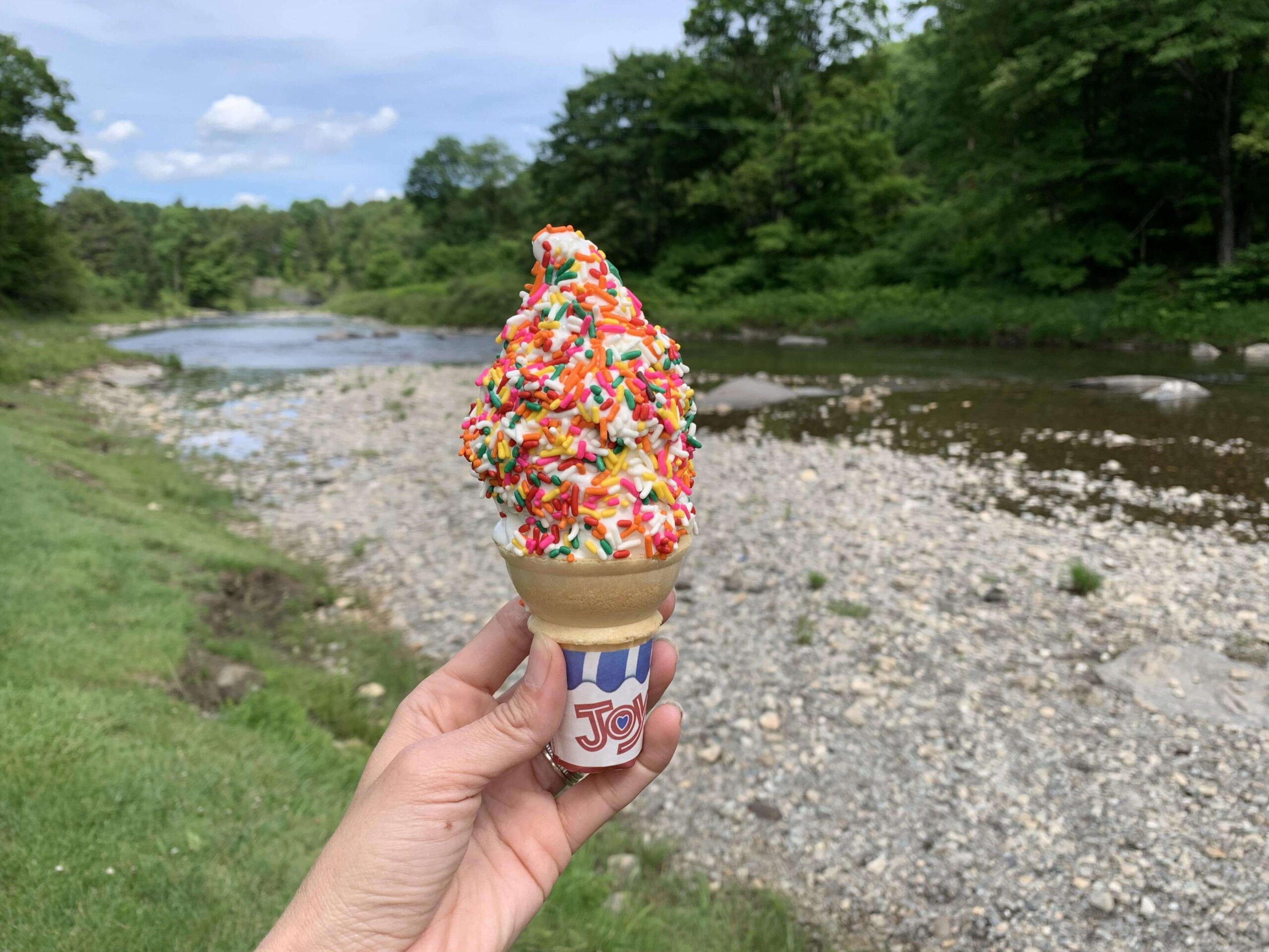 ice cream with sprinkles