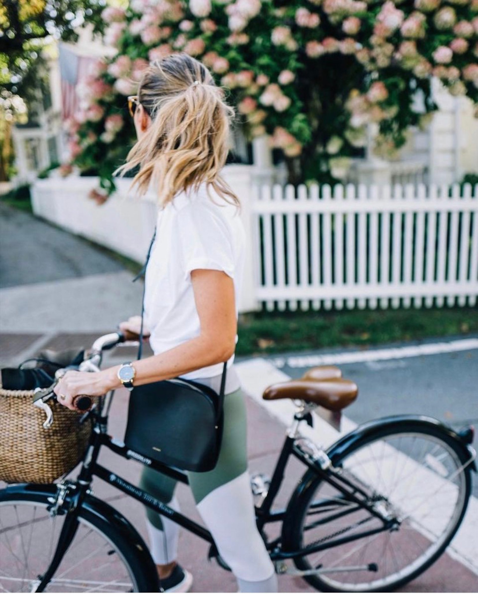 Jess Ann biking through town