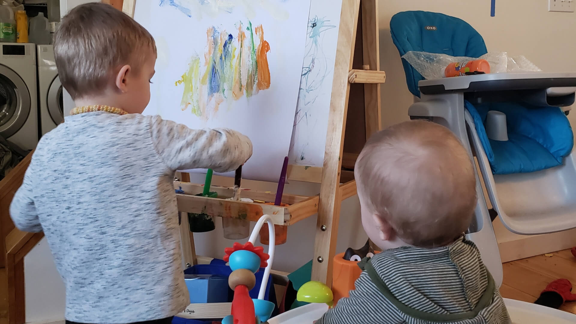 Laura White child painting