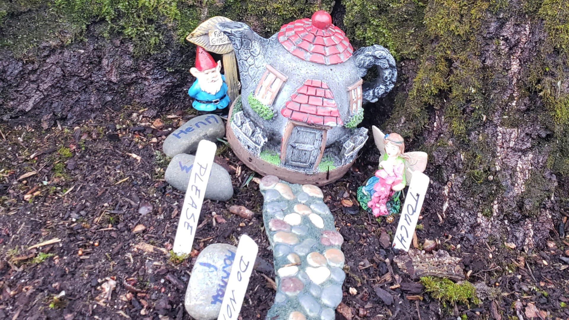 Fairy house in spring