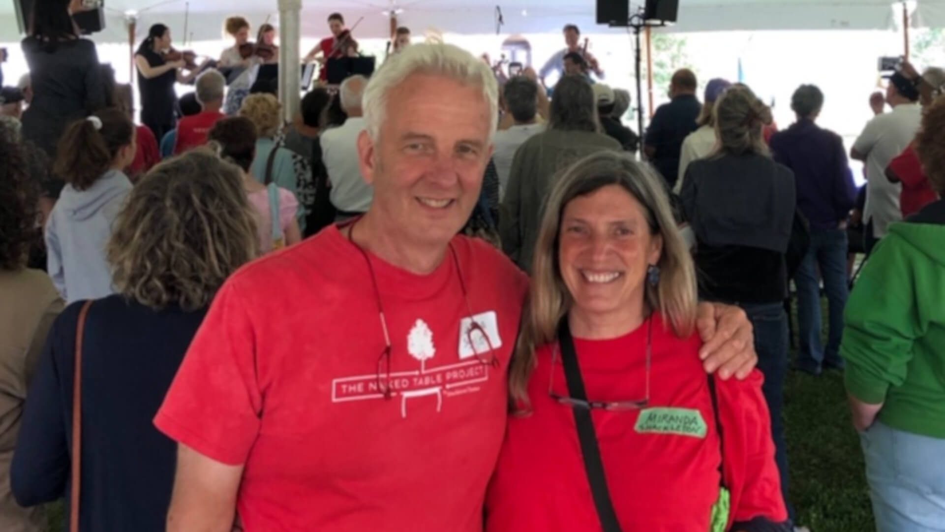 Miranda Thomas and Charlie Shackleton