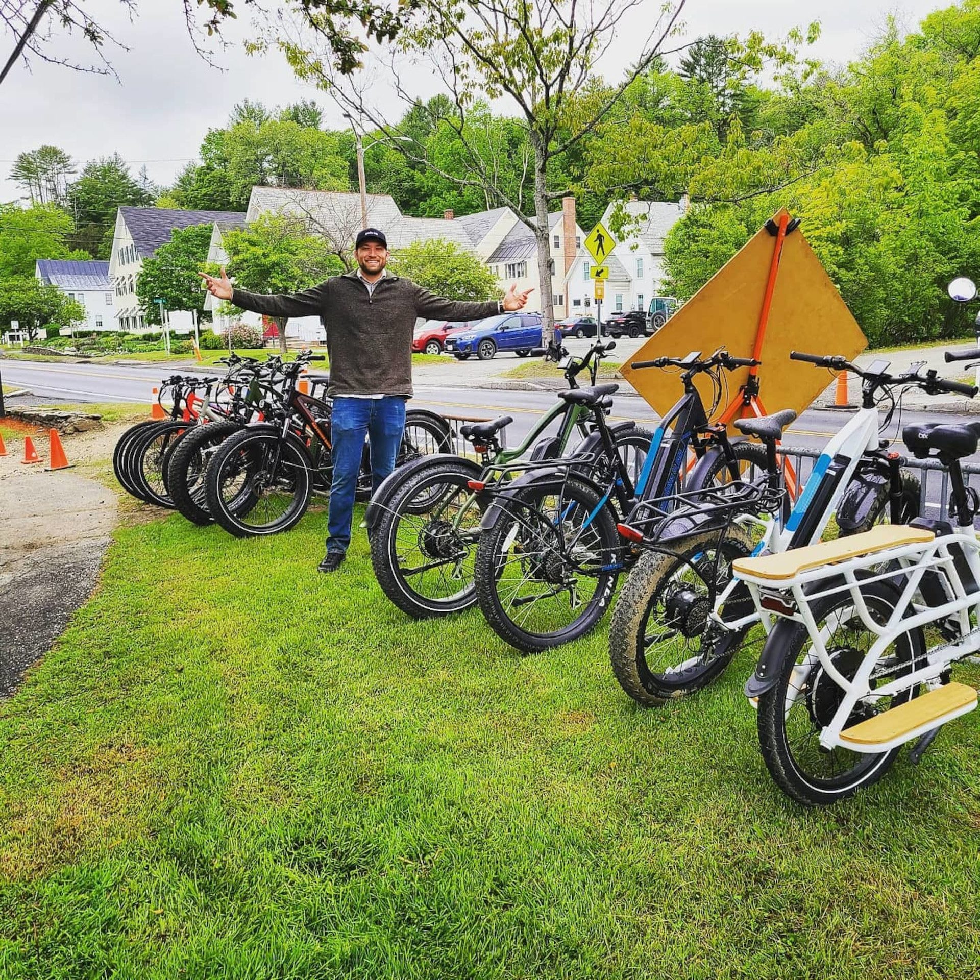 Owner Luke in front of his fleet
