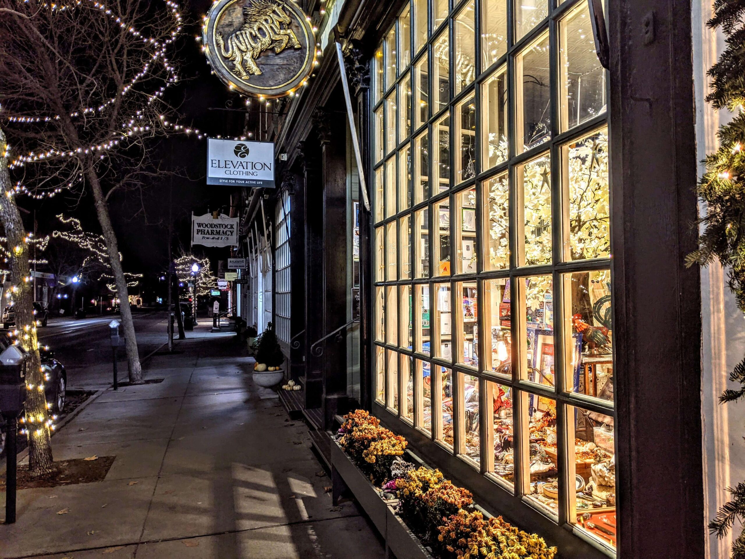 Unicorn shop holiday lights