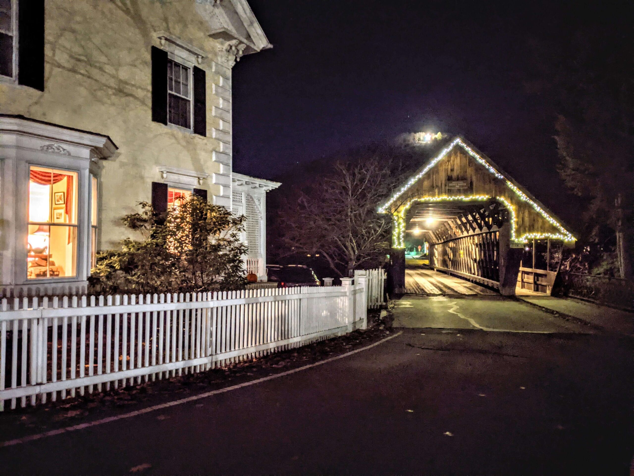 Middle Covered Bridge lights November
