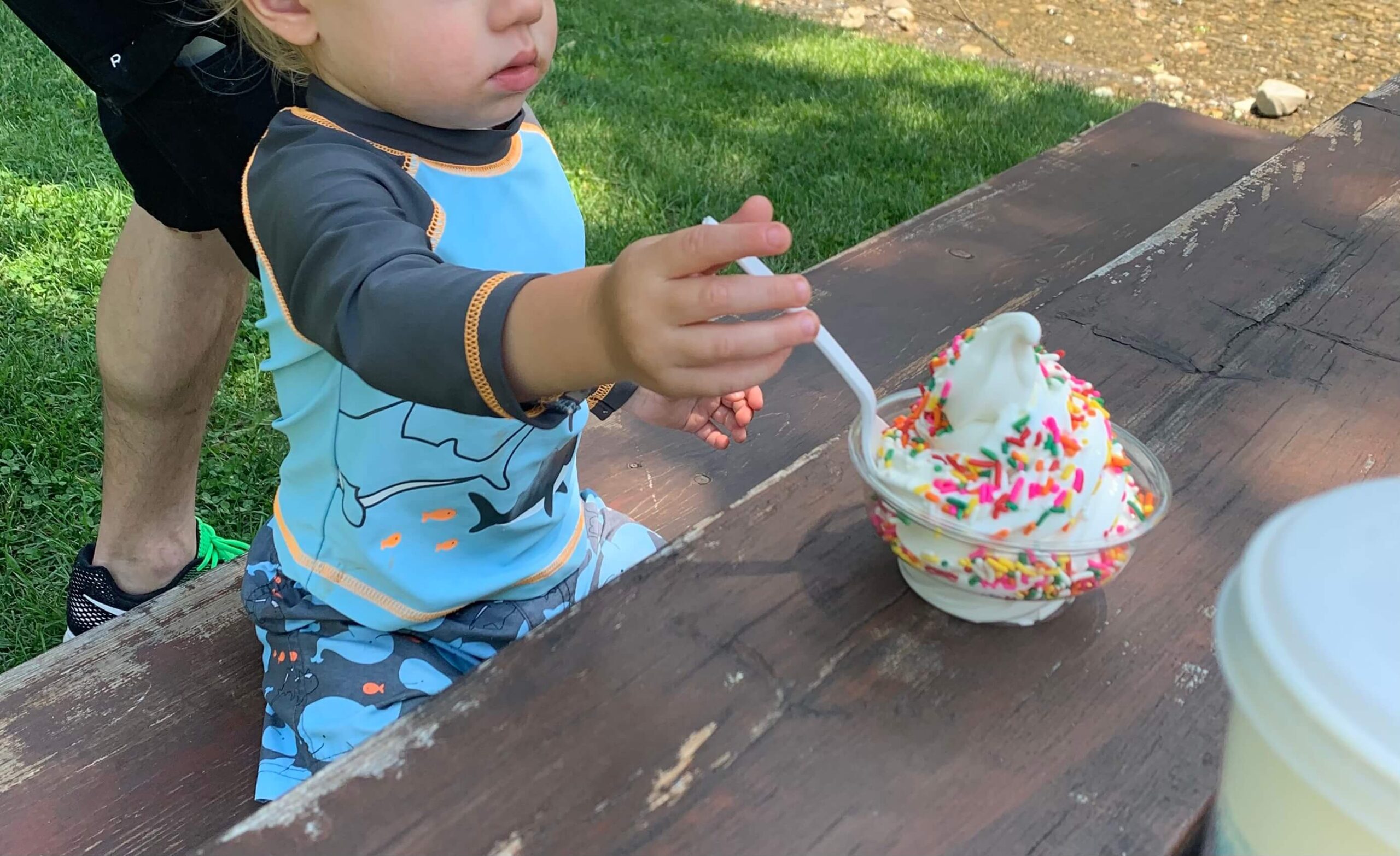 soft serve with sprinkles