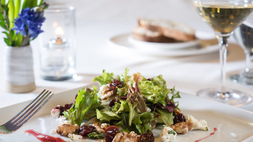Garden fresh salad at the Red Rooster